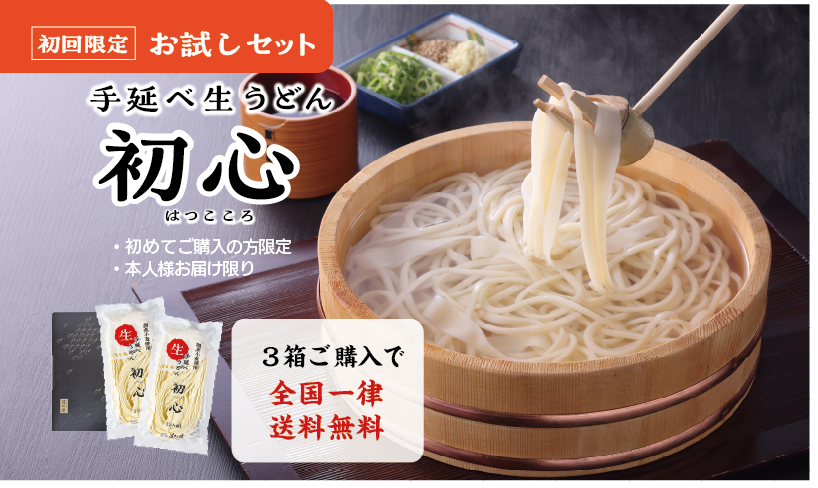 お試し手延べ生うどん初心