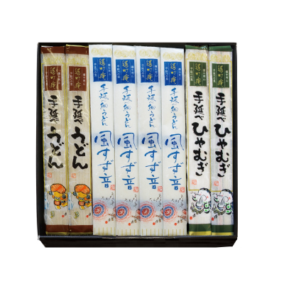 うどん2種とひやむぎ詰合せ