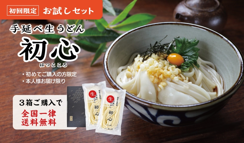 お試し手延べ生うどん初心